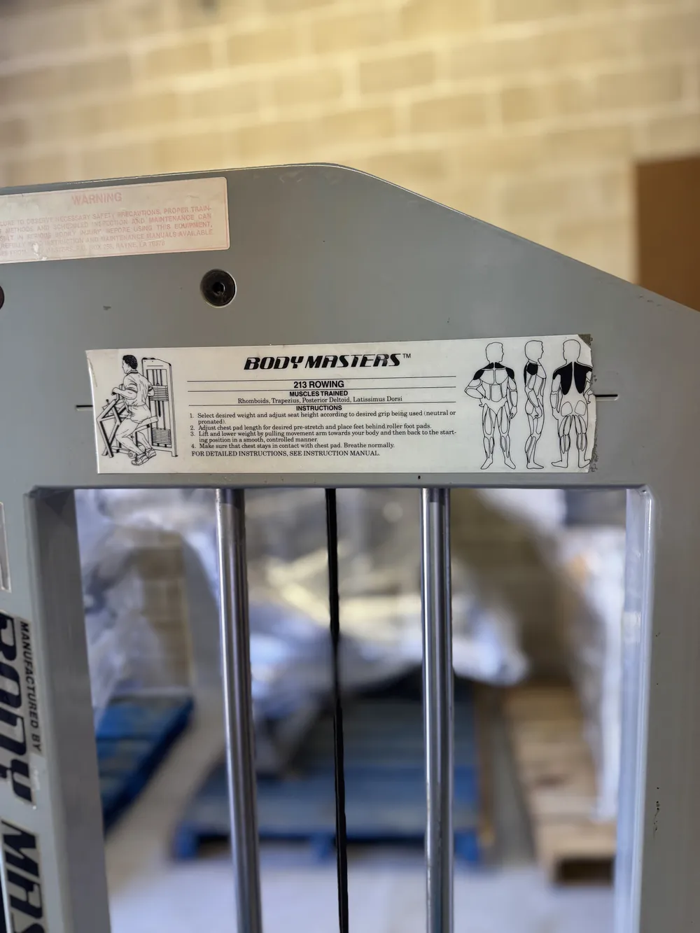 Bodymasters 213 Selectorized Row thumbnail 3
